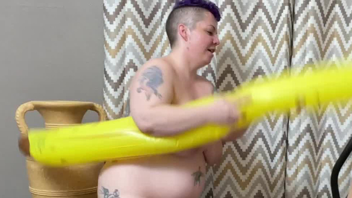 Inflatable Banana BDSM CBT w Penny